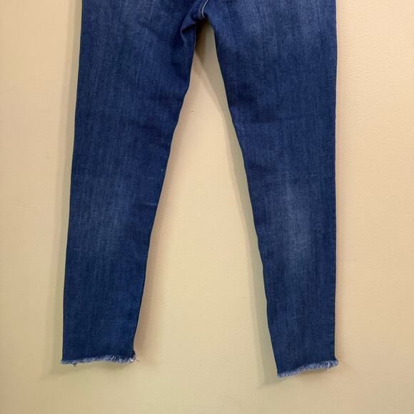 Rag & Bone Jeans Women 26 Blue Medium Wash High Rise Ankle Skinny Raw Hem - Picture 9 of 15